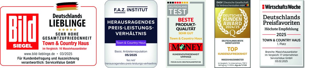 Haus Auszeichnung beeste Bewertung