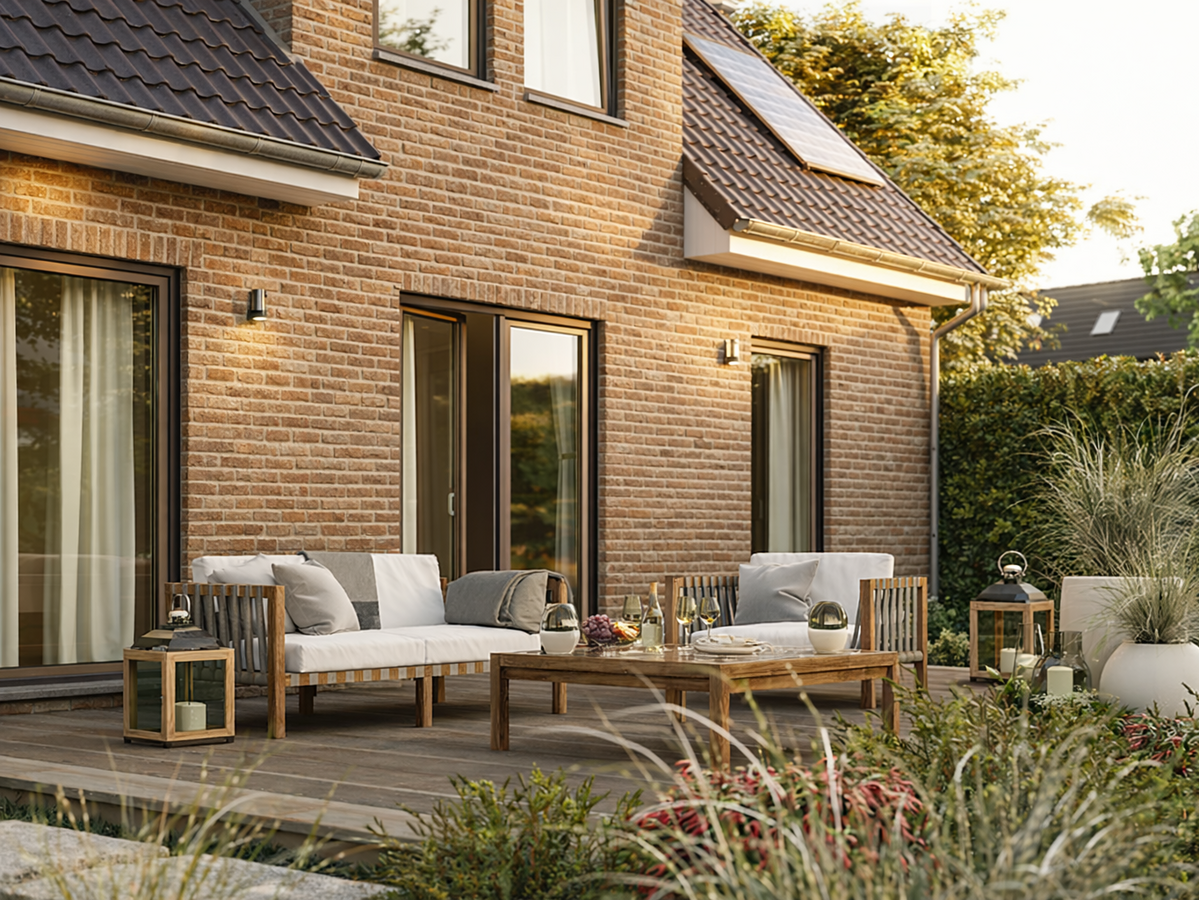 Nordic143 Terasse Garten Klinker